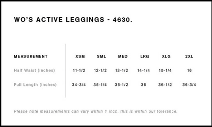 WO'S ACTIVE LEGGINGS
